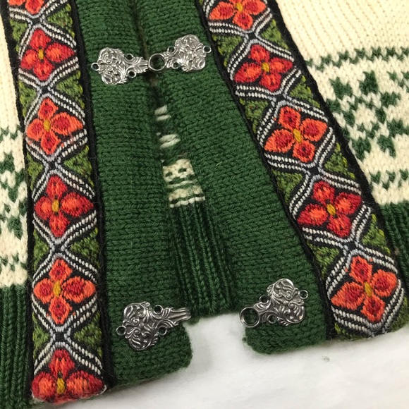 Vintage Dale Of Norway Unisex Wool Cardigan Sweater Sz 40 (Small) - Picture 6 of 13